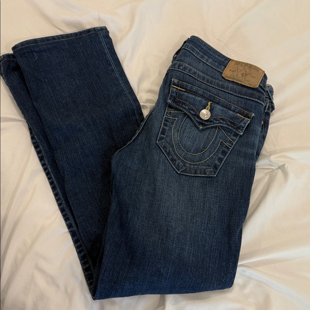 True Religion Indigo Women's Straight Leg Jeans